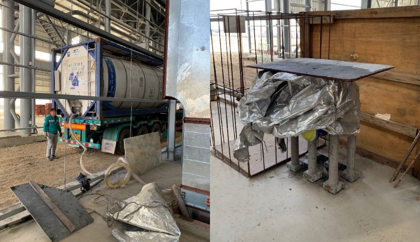 传统引管到地下加注方式与新厂房预留加注管道对比