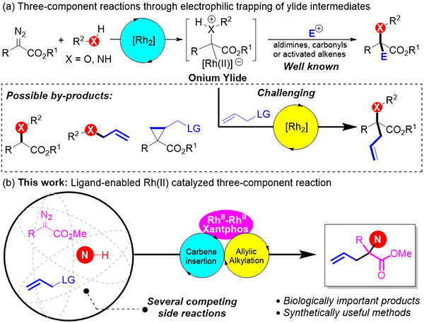 双核铑催化的三组份反应 双核铑催化的三组份反应