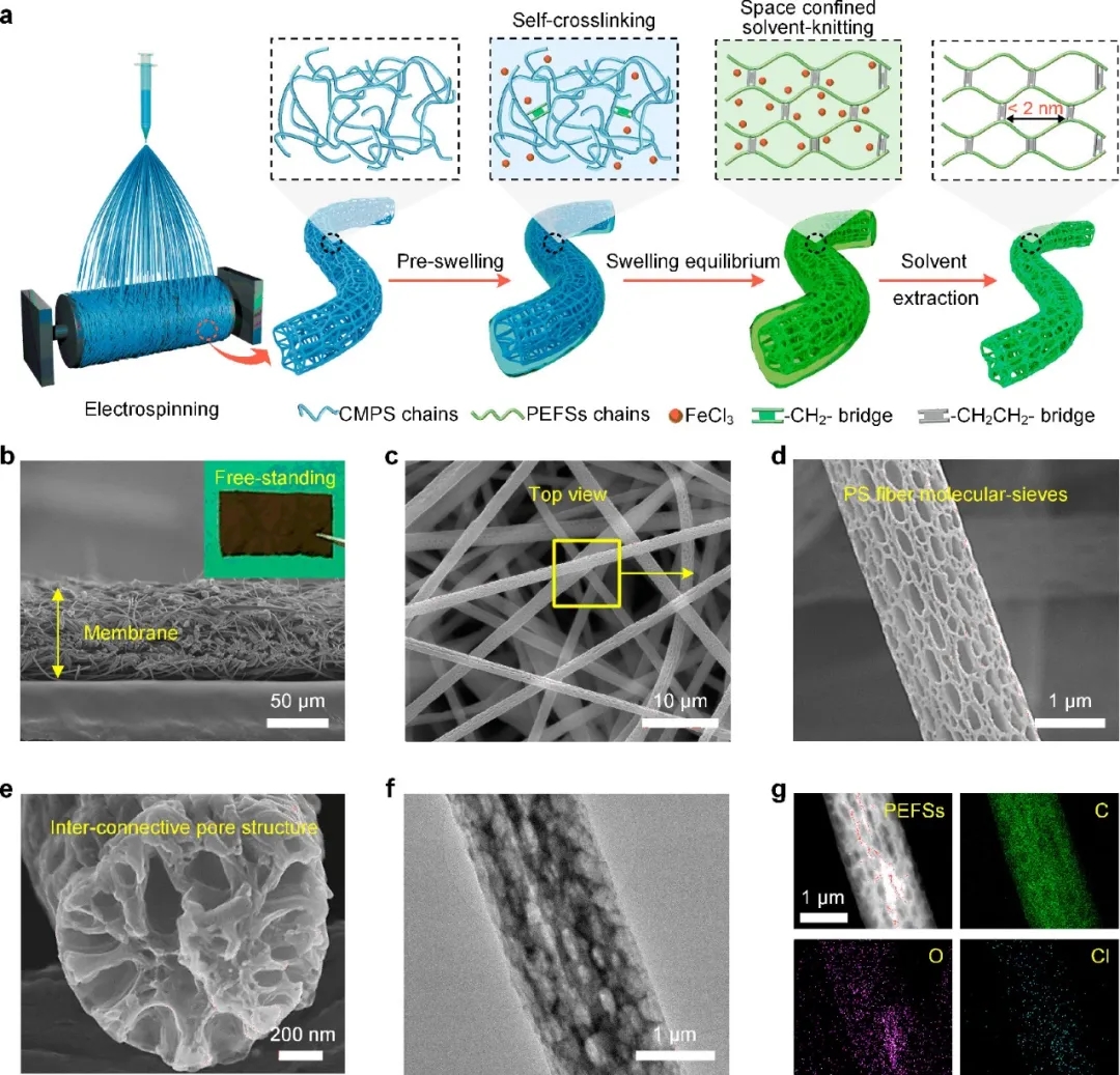 PEFS的制备流程和其三元嵌套结构 PEFS的制备流程和其三元嵌套结构
