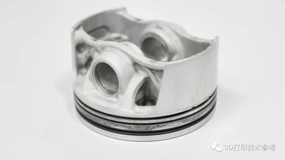 保时捷3D打印的铝合金活塞