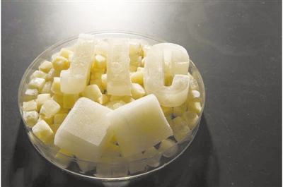 不会融化变质的“果冻冰块”研制成功