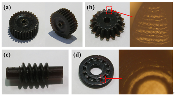 图1.光固化3D打印聚酰亚胺微型精密润滑部件 图1.光固化3D打印聚酰亚胺微型精密润滑部件