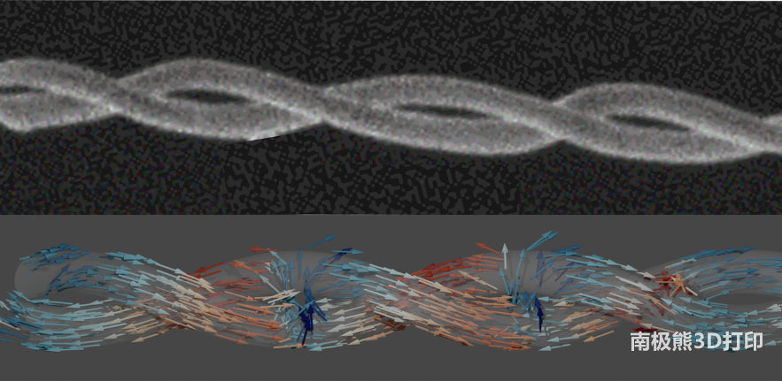 一个3D打印的螺旋形纳米磁铁及其新型磁场 一个3D打印的螺旋形纳米磁铁及其新型磁场