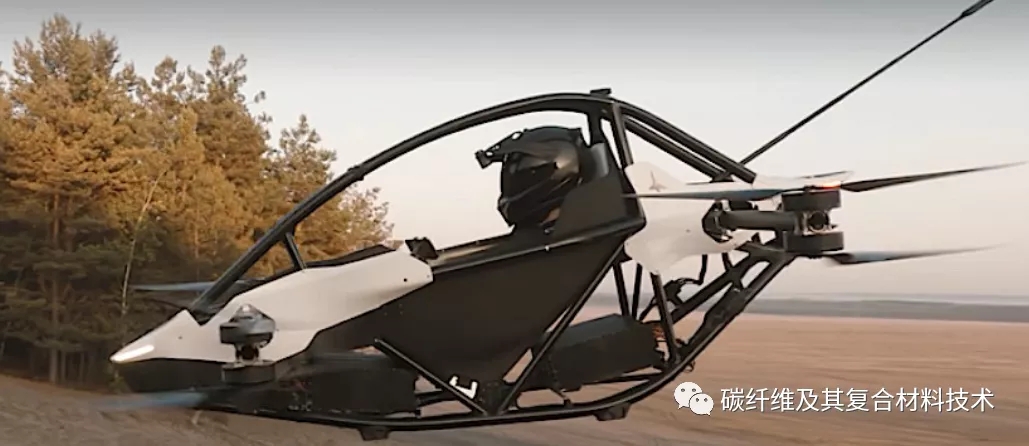 瑞典公司研发的由碳纤维材料制备而成的个人电动飞行器现已上市 瑞典公司研发的由碳纤维材料制备而成的个人电动飞行器现已上市