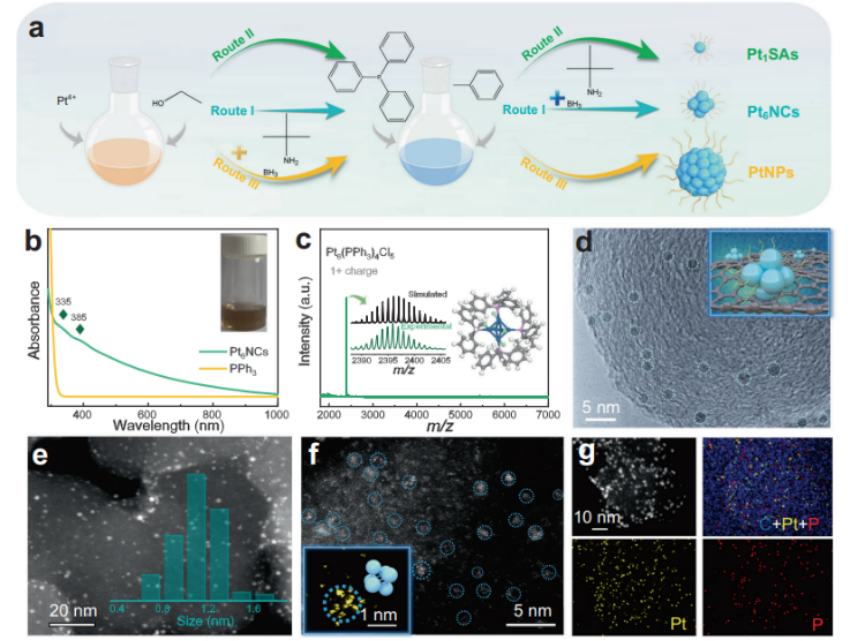 用于增强氢电氧化的原子精密PT6纳米团簇