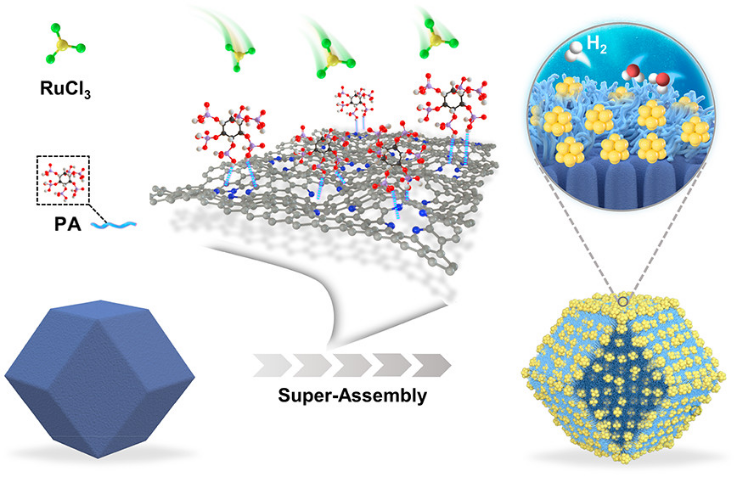 基于陷阱−键合策略的表面富集型Ru纳米团簇的超组装用于高效析氢 基于陷阱−键合策略的表面富集型Ru纳米团簇的超组装用于高效析氢