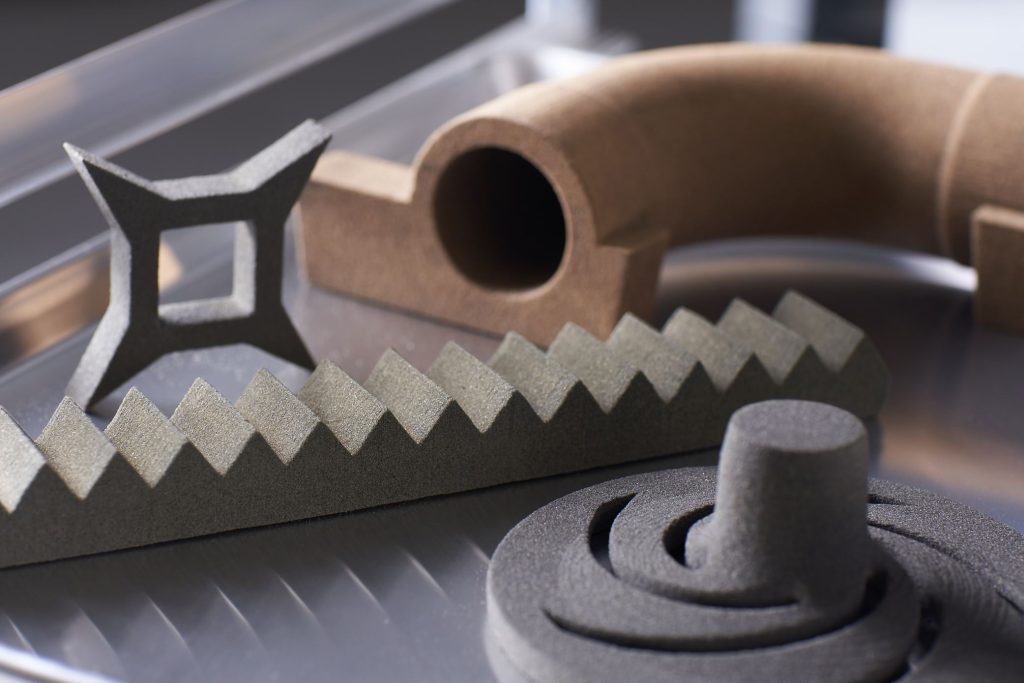 通过ExOne S-Max Flex 3D打印机生产的一组样品零件