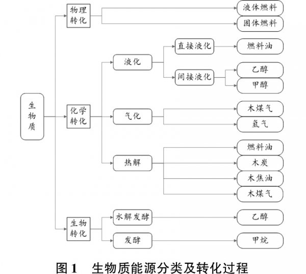 生物质能源主要技术及产品