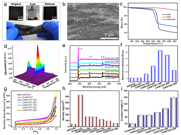 碳纳米管气凝胶薄膜的结构与性能