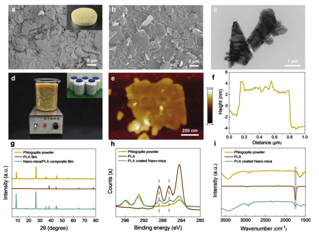 纳米云母片的表征