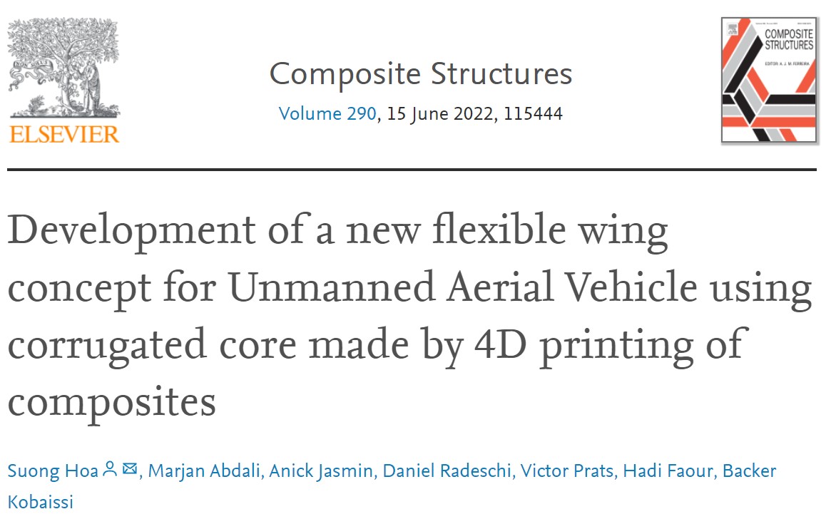 4D复合材料打印技术改进无人机机翼 4D复合材料打印技术改进无人机机翼