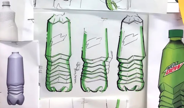 百事可乐的瓶子设计开发流程，从纸质到数字化，再到3D打印模具原型