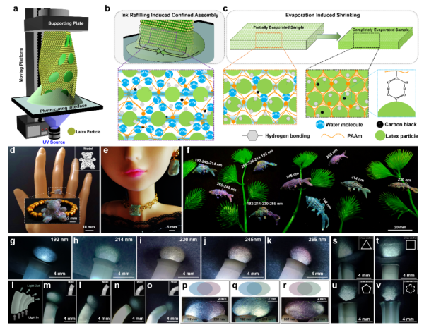 3D结构色打印机理及各种复杂3D光子晶体结构和光学传输结构 3D结构色打印机理及各种复杂3D光子晶体结构和光学传输结构