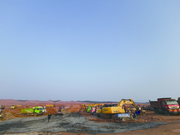 宜春某处锂矿项目建设现场 宜春某处锂矿项目建设现场