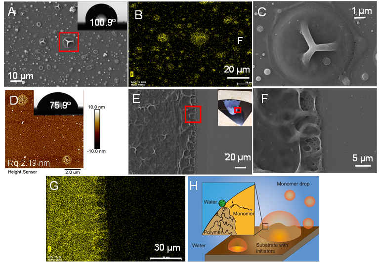 基于表面引发乳液聚合在水中制备可控的超疏水表面 基于表面引发乳液聚合在水中制备可控的超疏水表面
