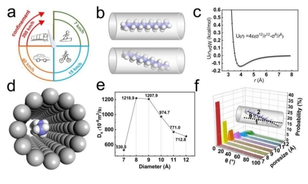 不同类型孔道中长链烷烃吸附结构特性和扩散性能 不同类型孔道中长链烷烃吸附结构特性和扩散性能
